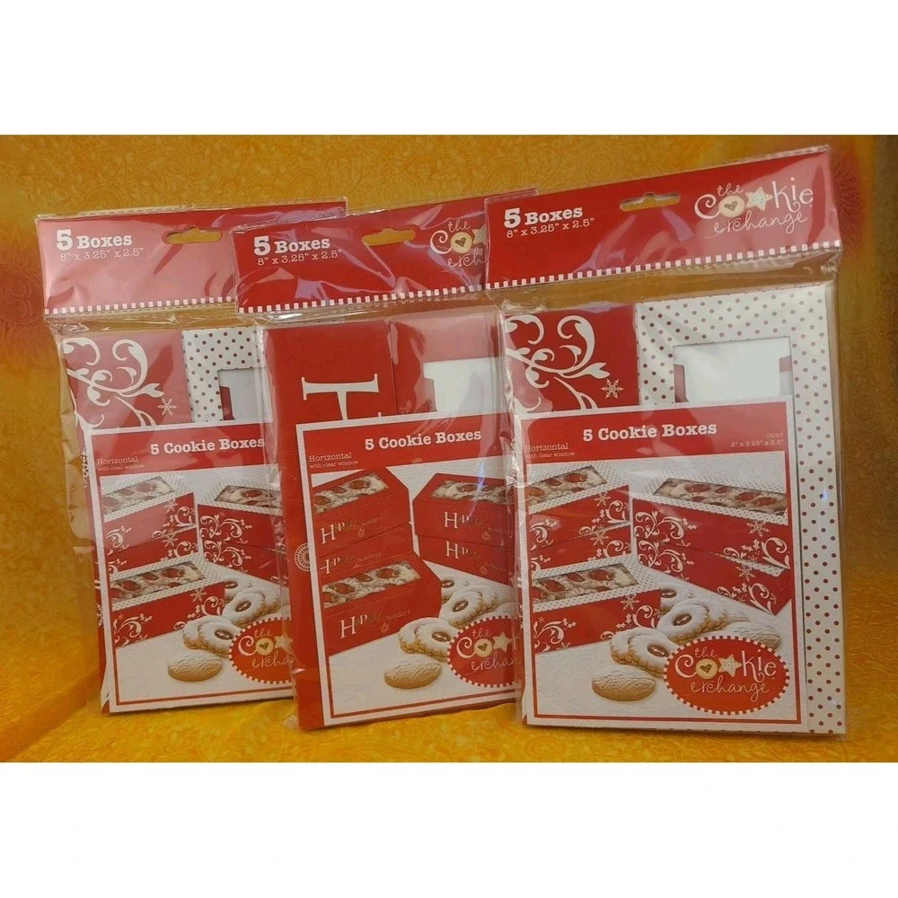 Lot of 3 Cookie‎ Exchange 5 Boxes 8